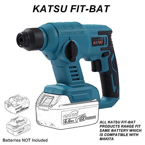 KATSU FIT-BAT 21V Akku SDS Bohrhammer 22mm Geeignet zum Bohren von Beton, Stahl und Holz, ohne Batterien (nur Maschine… – Bild 3