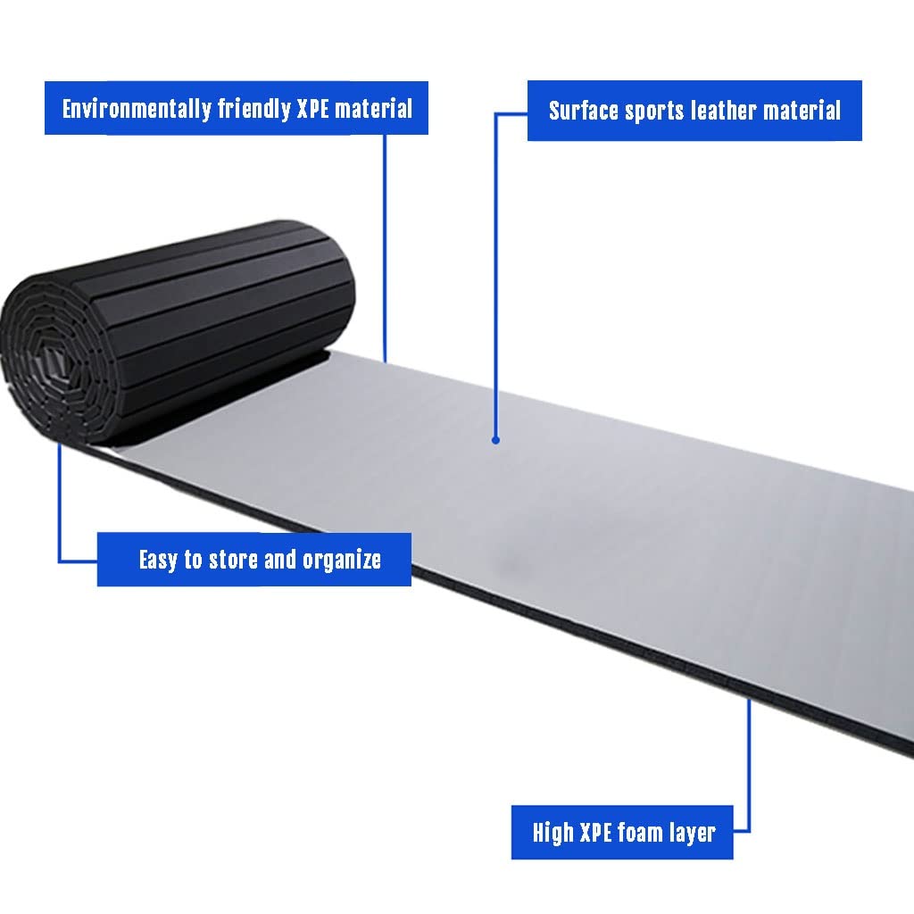 Tappetini di Allenamento di Ginnastica Roll out Wrestling Tumbling Tappetini Morbidi Durevoli Cheerleading Fitness Tappetini per Uso Domestico (Size : 1cm/m²/0.4inch Thick)