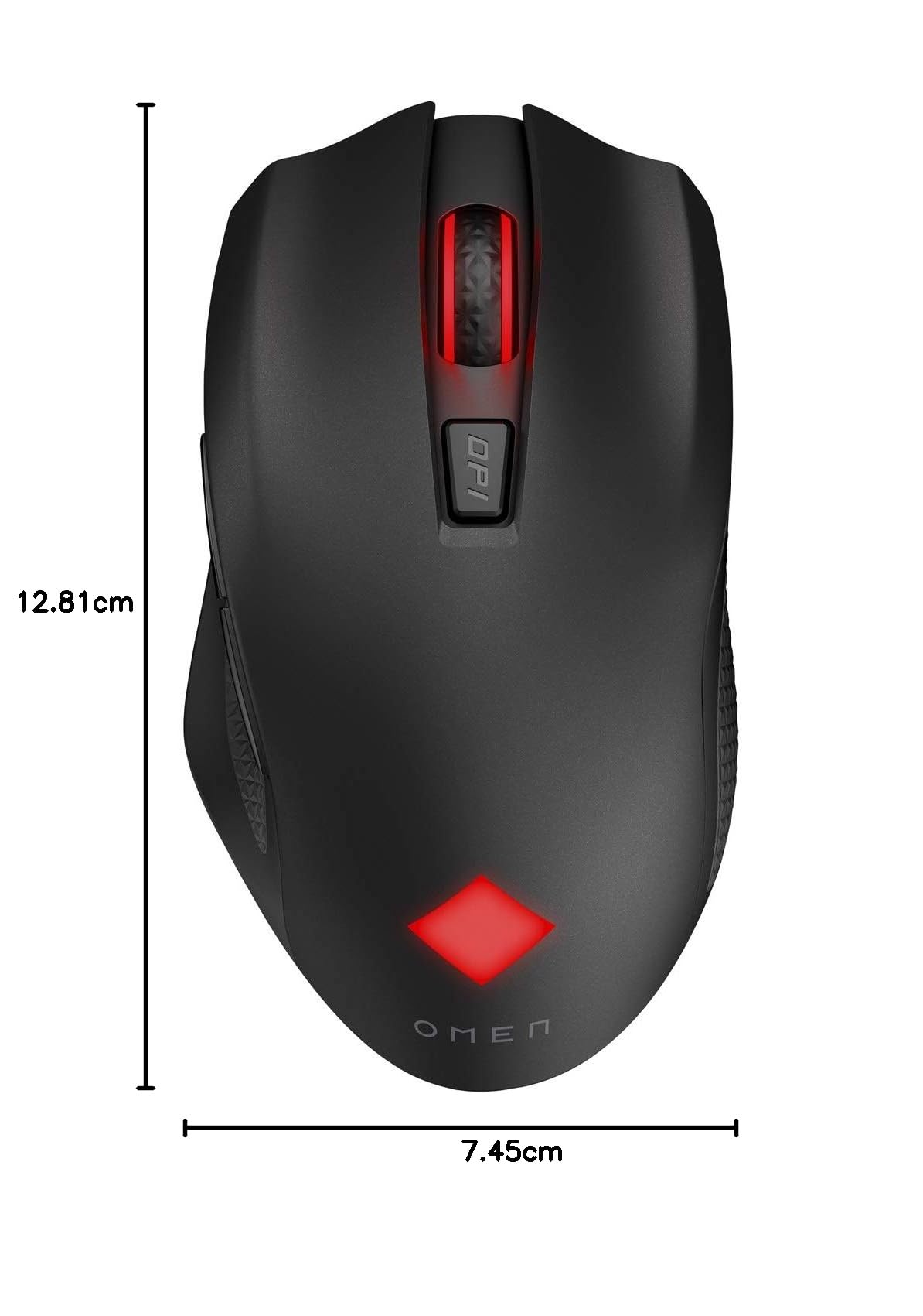 HP Omen Vector Ratón Gaming Inalámbrico - (16000 PPP, 6 Botones Programables, Batería hasta 180 Horas de Duración, Tecnología Warp Wireless, Windows 10 y Superior), Color Negro