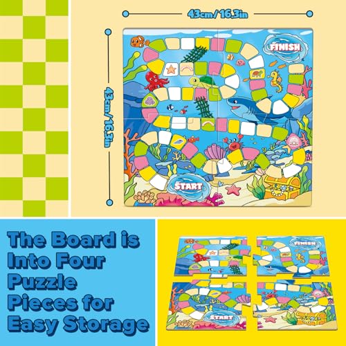 Juego de Mesa Educativo Phonics Ocean para Niños 4-6 Años miniatura 4