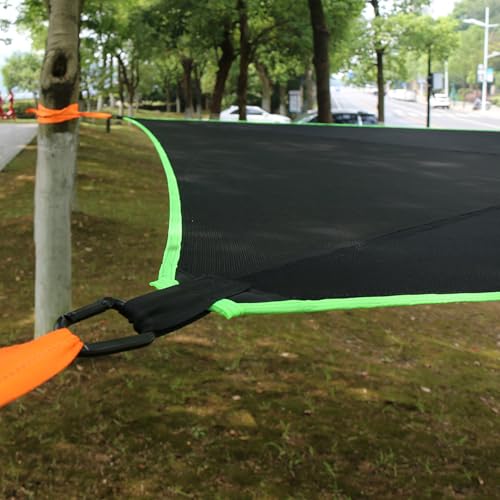 Hamac de camping 4 points portable multi-personnes de 3m avec sangles - 8