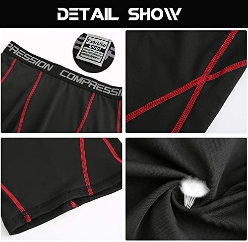 Holure Men's 3 Pack Sport Compression Shorts Athletic Underwear,2 Black/Camo Black 04-L #TOP4