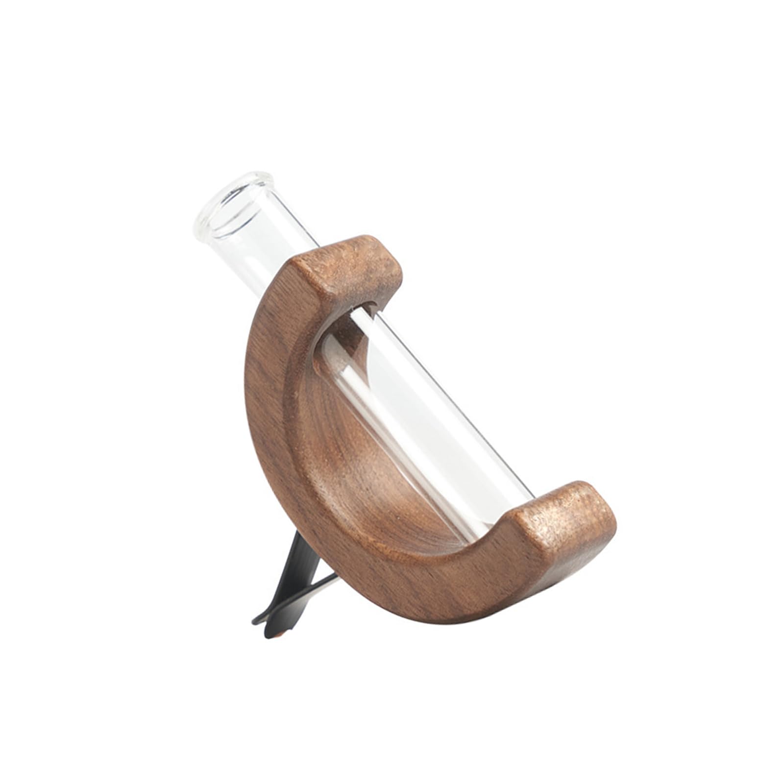 Wooden Car Vent Propagation Vase Holders with Glass Tube Automotive Interior Charm for Plant Display & Decors Automotive Charm Accessories