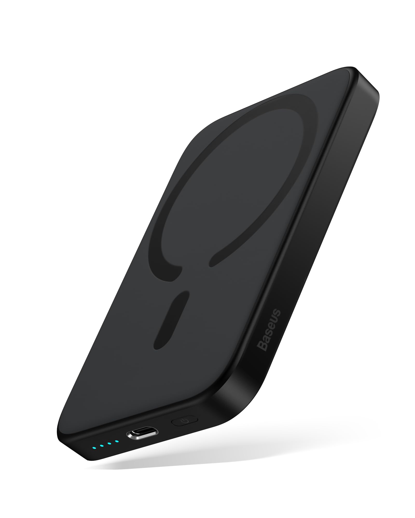 Baseus for MagSafe Portable Charger,6000mAh Wireless Magnetic Power Bank with Type-C Cable 20W PD Charging, Slim Phone Battery Pack for iPhone 16/16 Pro/16 Pro Max(Black)