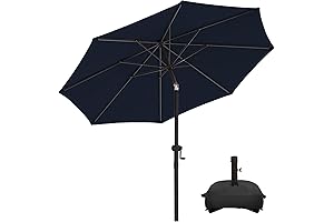 wikiwiki 9FT Patio Umbrellas with Base Included