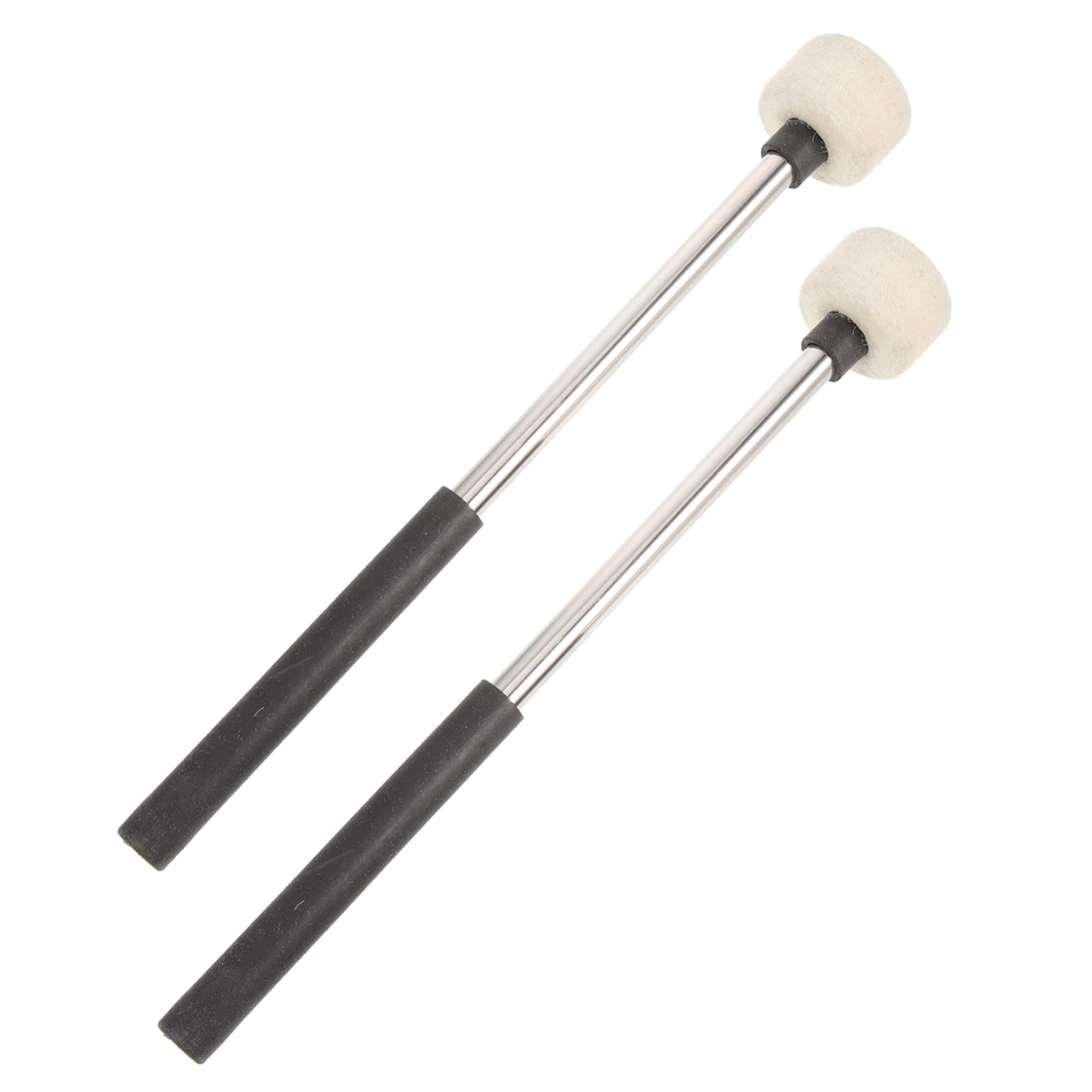 HEMOTON 6 Baquetas De De Percusión Baquetas De Fieltro Instrumento De Percusión Palo De Marcha De Baquetas Para Principiantes Baquetas De Práctica Mazos De
