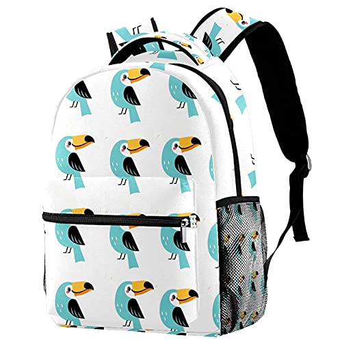 Mochila para portátil y bolsas de viaje con estampado de tucán para hombre y mujer