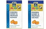 MANUKA HEALTH - CARAMELLE CON MIELE DI MANUKA MGO 400 E PROPOLI 100 GRAMMI - 2 CONFEZIONI ● mal di gola ● raffreddore ● difese immunitarie