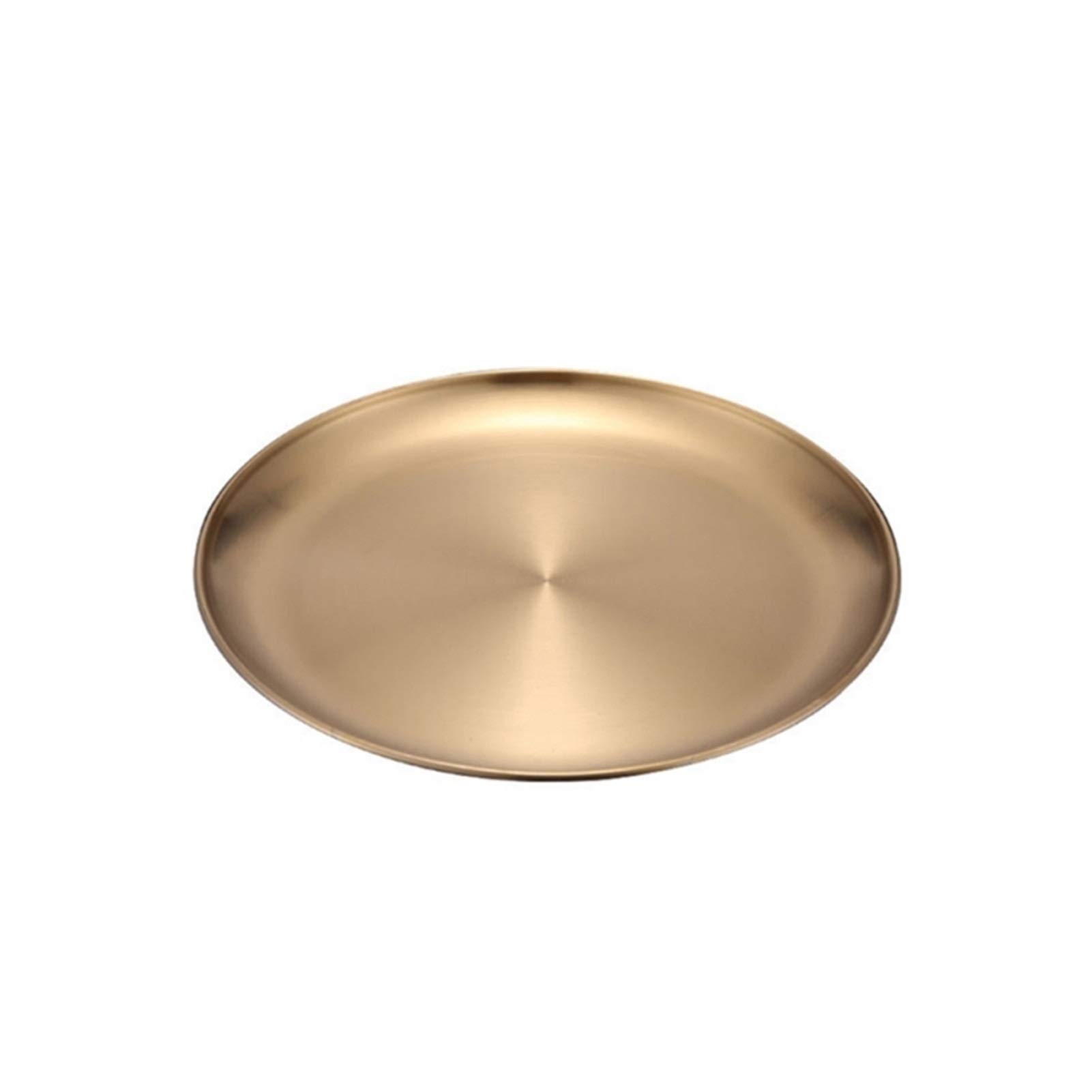 NZPOST Dinner Plate European Dinner Plates Gold Dining Plate Storage Tray Round Serving Dishes Plate Cake