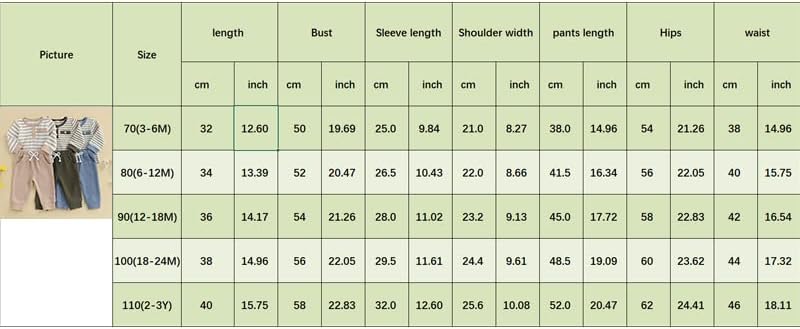 FOMOYUU Newborn Baby Boy Clothes Waffle Striped Long Sleeve Sweatshirt Pullover Tops and Pants Sets Fall Winter Outfits - Image 8