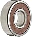 NSK 6203-625DDUC3 Deep Groove Ball Bearing, Single Row, Double Contact Seals, Pressed Steel Cage, C3 Clearance, Metric, 5/8" ID, 40mm OD, 12mm Width, 12000rpm Maximum Rotational Speed, 1079lbf Static Load Capacity, 2147lbf Dynamic Load Capacity