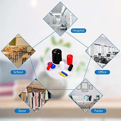 300 Stück PVC Gummi Endkappen Sortiment, 9 Größen Runde Endkappe Abdeckung, Endkappen Schrauben Gewindeschutz für Möbelfüße Schere Schrauben Runde Rohre Elektrische Draht Fahrrad