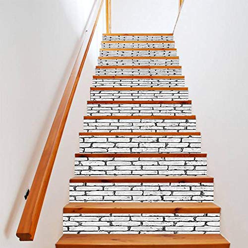 Calcomanías para escalera autoadhesivas, vinilos impermeables y extraíbles para decoración 2