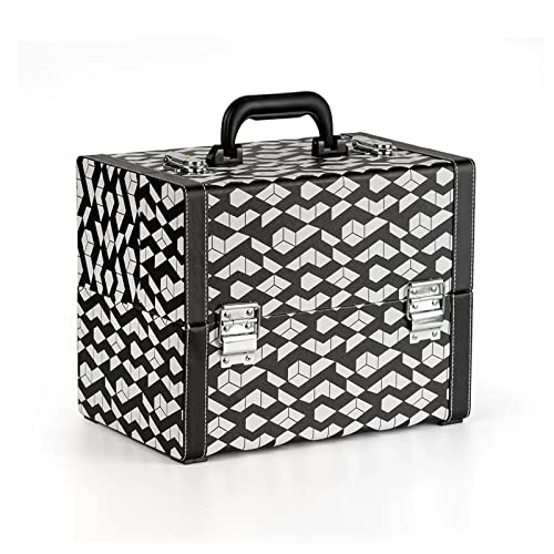 CKKNILV Cosmetic Case Portable Travel Beauty Box Waterproof Makeup Bag Organiser Bag Makeup Artist Bag Multifunction Bag Travel Makeup Case Beauty Train Case Leather Cosmetic Ca