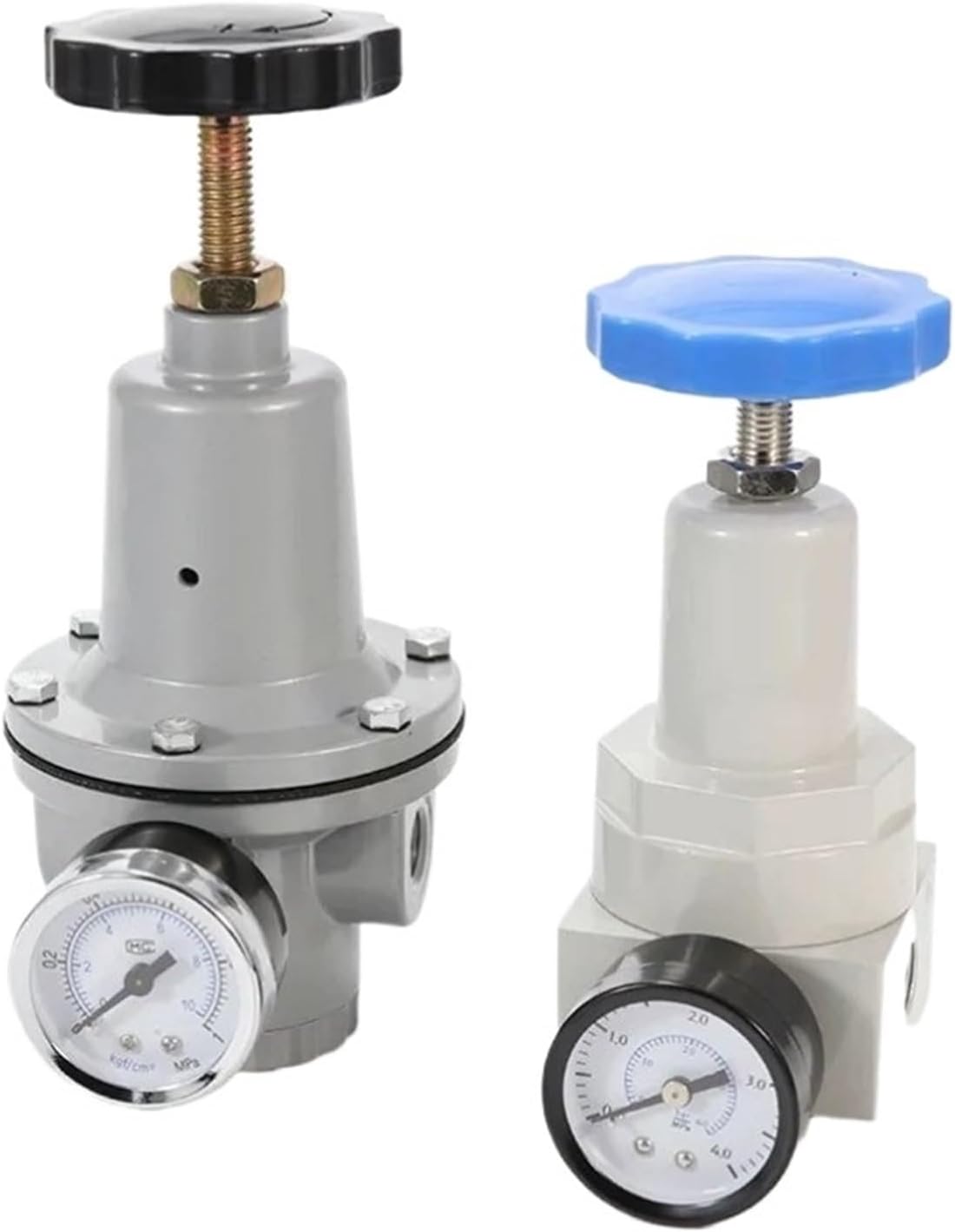 Pneumatic QTYH High Pressure 0~40 bar Air Regulator With Gauge Port 1/4 3/8 1/2 2 inch BSP 1/2" QTYH-15/10 08 25 (Color : QTY-15)