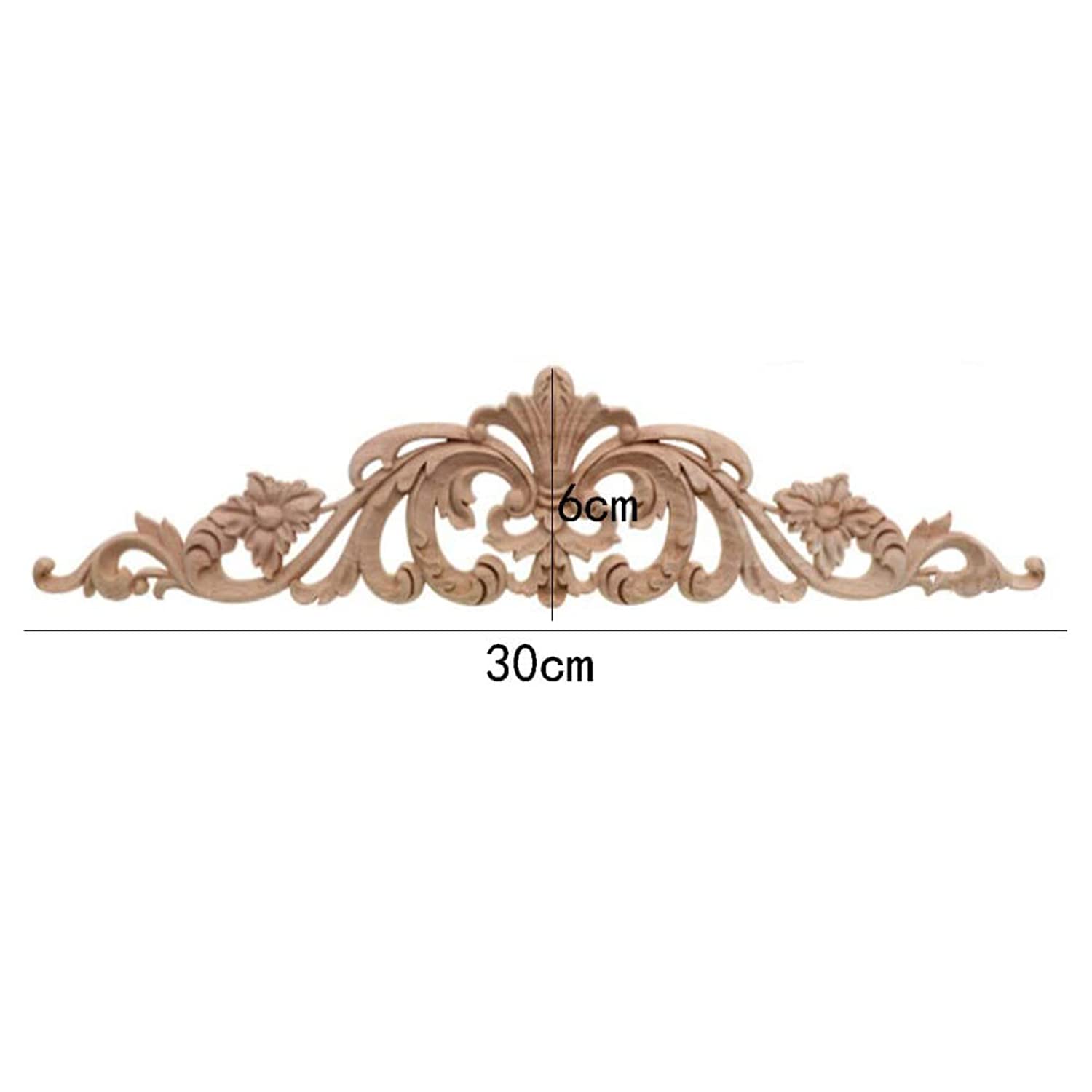 tassieroon 4Pcs Wood Carving Decal Wood Carved Furniture Appliques Corner Onlay Applique Furniture Home Door Decor DIY - Image 4