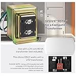 Newhouse Hardware CHM24V White 24-Volt Wired Doorbell Chime | Electrical Door Bell for Homes | Hard-Wired Door Chimes with Front Door Ding-Dong and Rear Tone | Home Improvement Electrical Equipment - Image 4