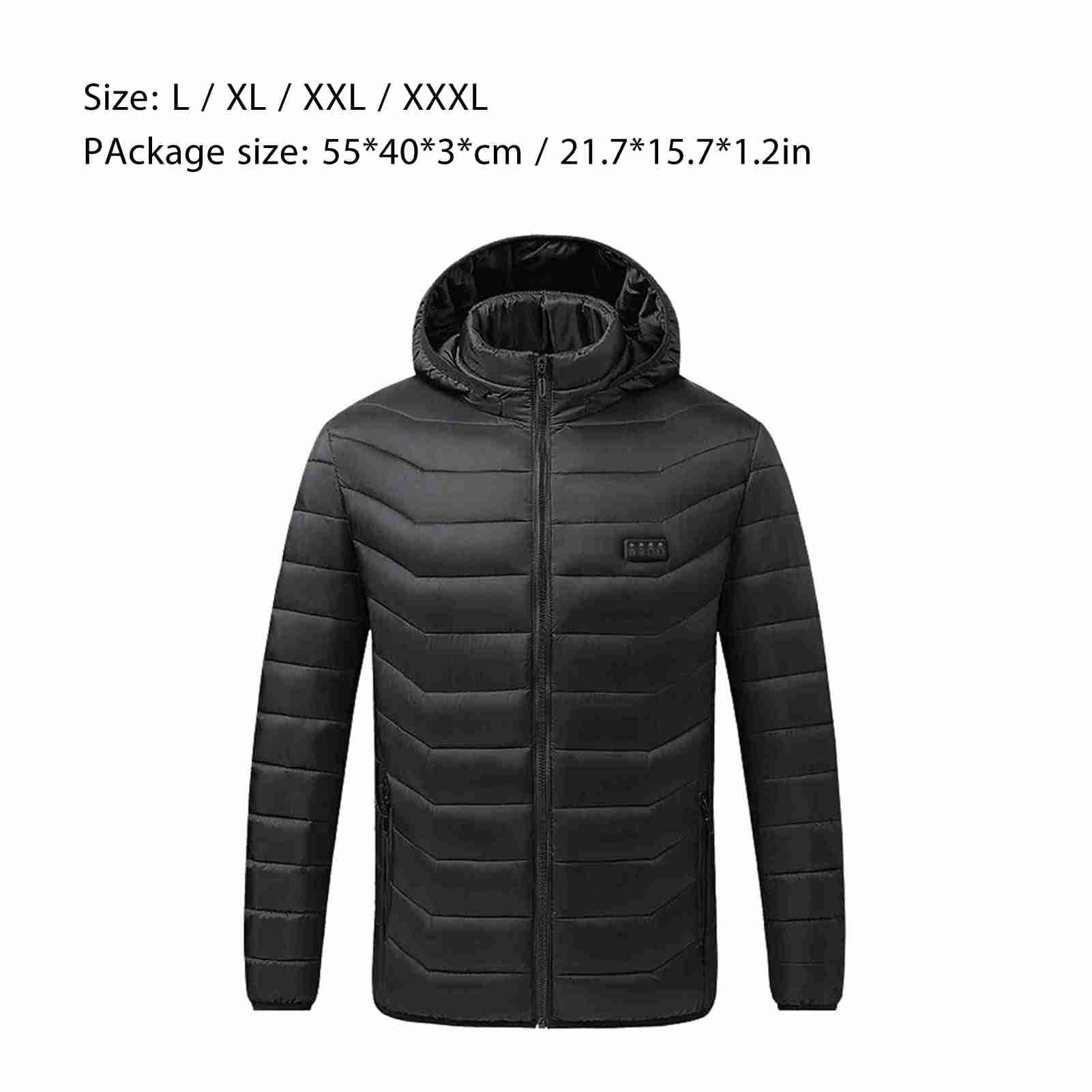 Brrnoo Giacca cotone riscaldata elettrica 21 zone termiche taglie forti