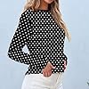 Womens Long Sleeve Tops Fall Cotton Crew Neck Funn... #1