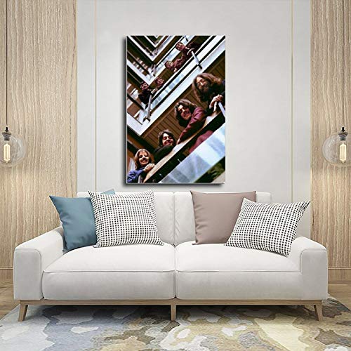 NQSB Poster sur toile du groupe de rock légendaire The Beatles 4, décoration de chambre à coucher, paysage sportif… - Les Beatles, Paul McCartney, John Lennon, RIngo Starr, George Harrison NQSB Poster sur toile du groupe de rock légendaire The Beatles 4, décoration de chambre à coucher, paysage sportif… – Image 6