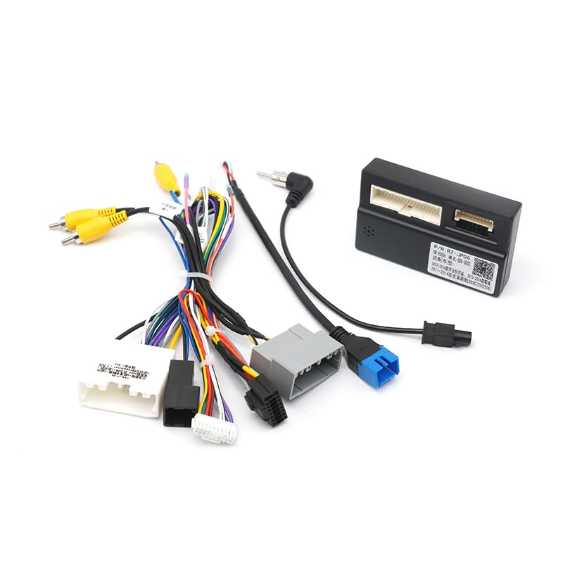 16 Pin Car Stereo Wiring Harness Adapter with CANBUS Decoder Box for Dodge Journey Fiat Freemont Leap Android Head Unit Radio Power Cable Plug and Play Installation
