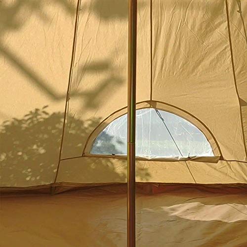 Carpa de camping impermeable beige para 3-8 personas miniatura 4