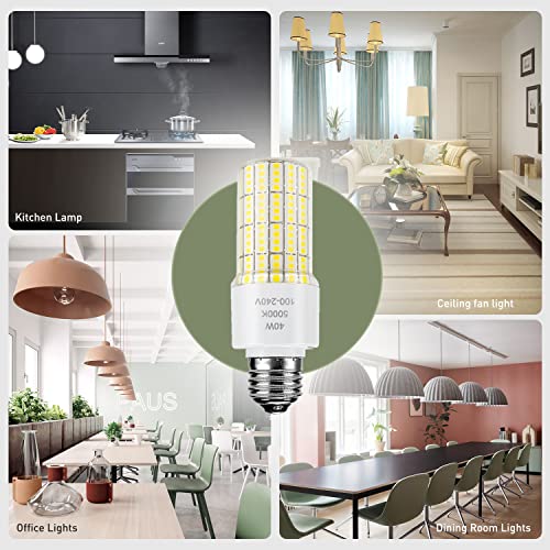 Ca New Sunshine 2 Pack 40W Led Light Bulb(300W Equivalent) 5000 Lumens 5000K Daylight White Led Bulbs E26/E27 Medium Base For Indoor Outdoor Street Office Warehouse Workshop Garage Backyard thumb #5