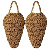 Vespaio Finto,2 Pezzi di ornamento appendibile - Dissuasore visivo per vespe da giardino - Per giardino, per cortile, per retrocortile, per grondaie, per cortile interno, per parco, per spiaggia, per