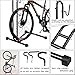 FCOUMY 3 in 1 Bicycle Floor Stand - Freestanding Upright Parking Storage Rack, Space Saver, Suitable for Mountain Bike, Road Bike, Max Wheel Diameter 27.5 Inches