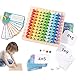 Lernen Multiplikation, Mathe Spiel Multiplikation, Mathe-Spiele aus Holz, Montessori Multiplikationsbrett, Multiplikationsbrett, Lernabakus für Kinder im Alter von 6 bis 12 Jahren.