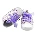 Weixinbuy Baby Girl's Floral Prewalker Soft Sole Ribbon Non-Slip Sneaker SZ13 Purple