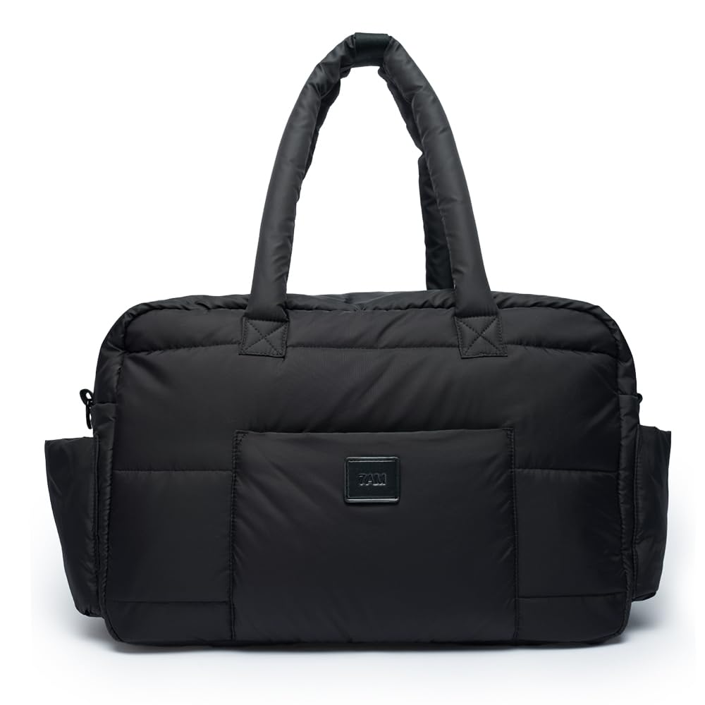7AM Voyage Borsa per Passeggino - Borsa SoHo per Fasciatoio Neonato, Larga e Compatta, Impermeabile con Cerniera, Borsa da Viaggio per Donna e Mamma, con Coprifasciatoio e Cinghie Passeggino Inclusi
