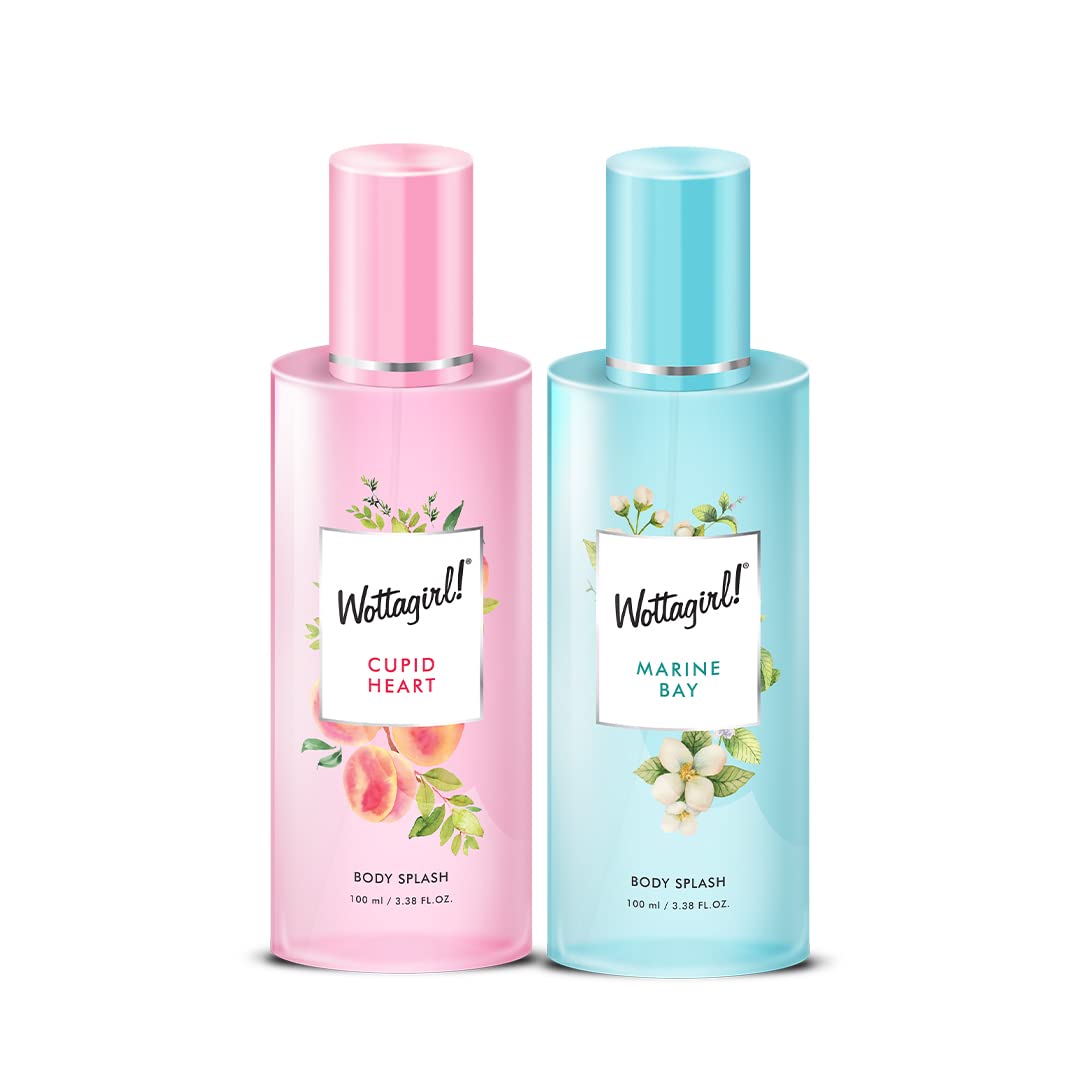 Wottagirl! Marine Bay & Cupid Heart Body Spray Combo for Women (100ml) (Pack of 2)