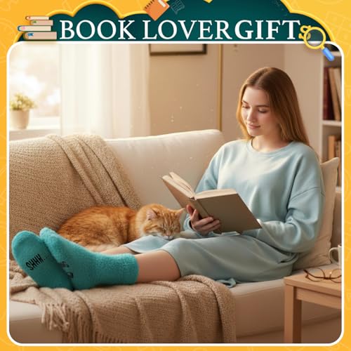 Image of HAPPYPOP Book Lover Gifts - I'M Reading Socks for Readers Women Men Teens