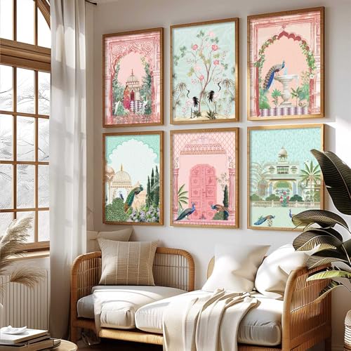 Image of kotart Traditional Pichwai Wall Art Paintings with Frame for Home Decor - Framed Wall Painting for Living Room Bedroom Office Room Decor - Painting for Wall Decoration - (10x13 inch, A)