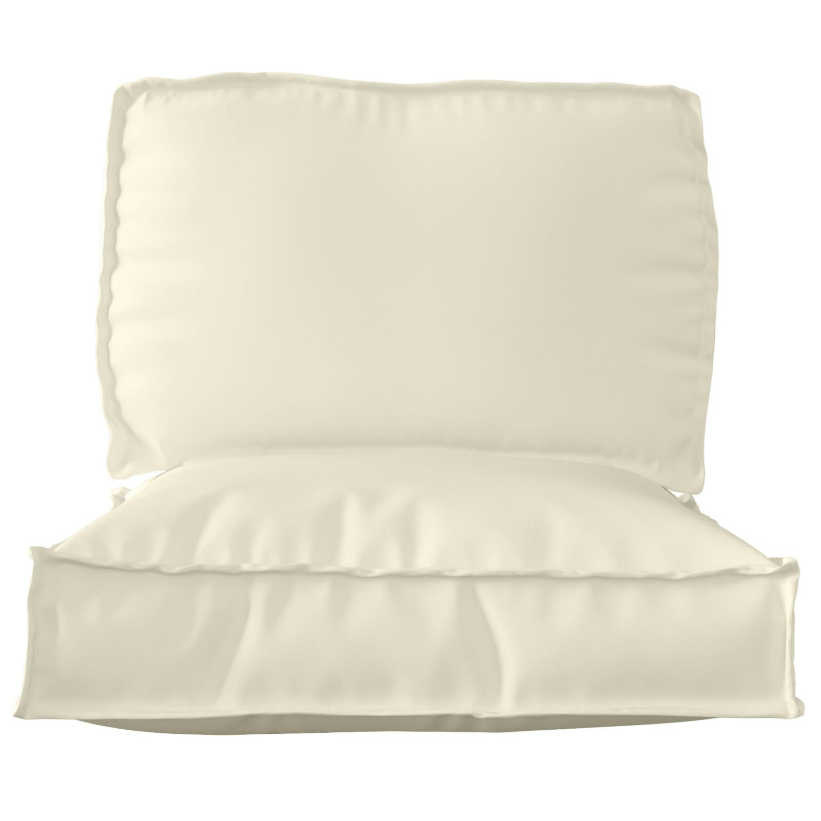 Palettenkissen 2er Set Creme Polyester Palettenkissen Set