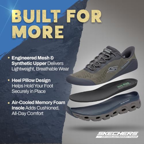Image of Skechers Men's Glide-Step Sole Slip-in | Hands Free Slip-ins, Glide-Step, Air-Cooled Memory Foam, Machine Washable, Hiking, Trail, Casual, No Tie Fit