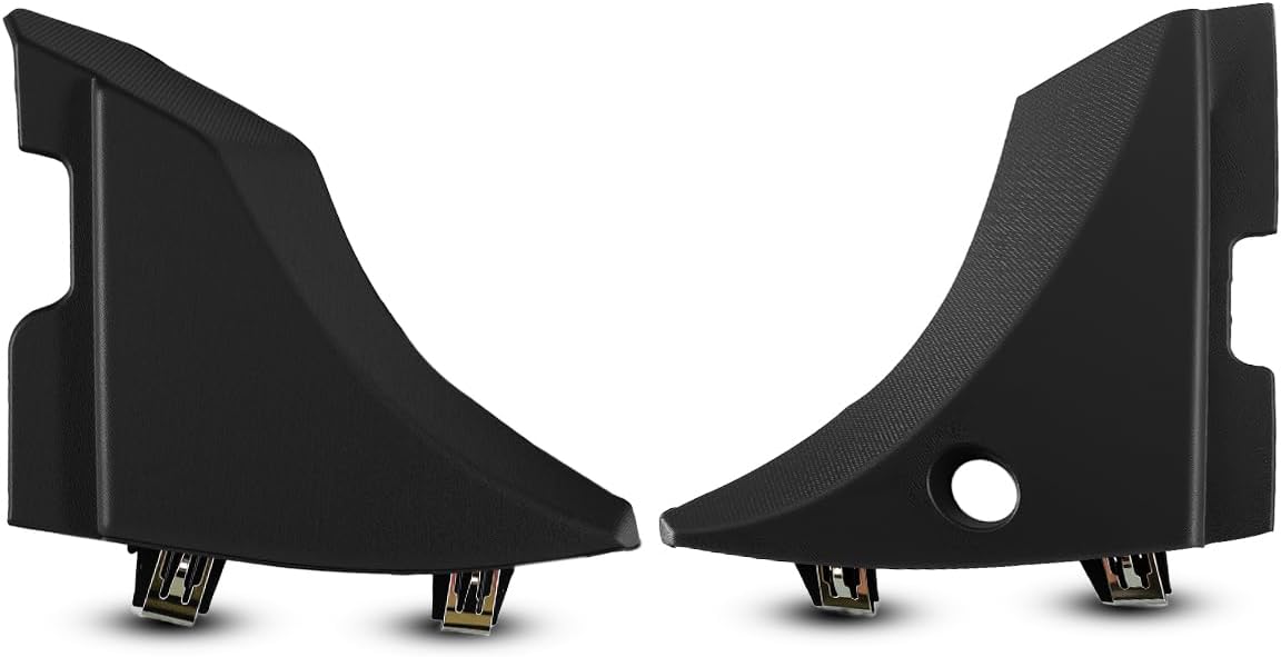 Windshield Wiper Cowl End Cap Panel Fit for Chevrolet Silverado 1500 2500 3500 2014-2019 GMC Sierra 1500 2500 3500 2014-2019, Left and Right Windshield Cowl Vent Cover Replace 23178017 22776513