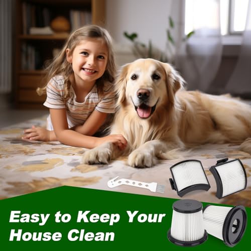 Image of IW3511 BU3521 Filters For Shark IW3511 IW1111 IW1120 Detect Pro Lightweight Cordless Stick Vacuum Cleaner and Shark BU3523 Clean Empty Portable Handheld Vacuum,2 HEPA Filter + 2 Pre-motor Dust Filter