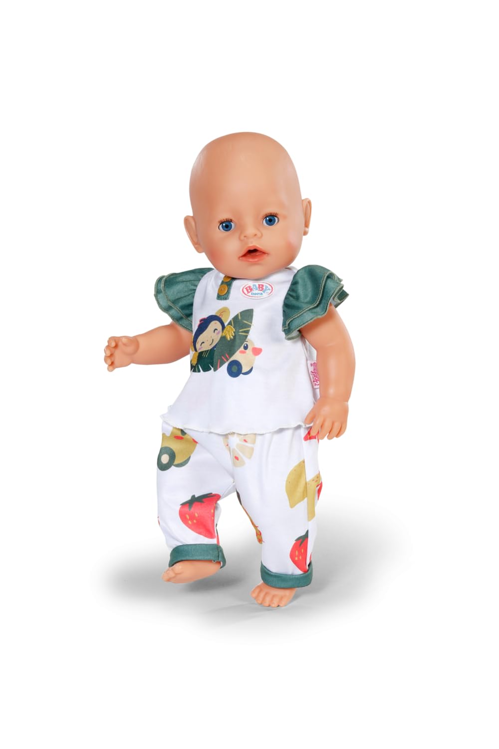 Baby Born Kindergarten Combinaison Une Pièce Et Badges Pour Les Poupées De 36cm Zapf Creation