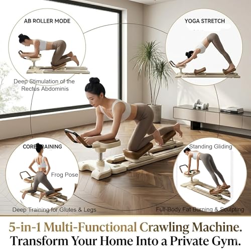 Crawling Training Machine Spine Twist & Stretch Trainer 3 Adjustable Height & Digital Display 660Lbs Capacity Foldable Home Gym Trainer for Lower Back Pain Relief & Full-Body Workout by ytdzinoi - Image 2