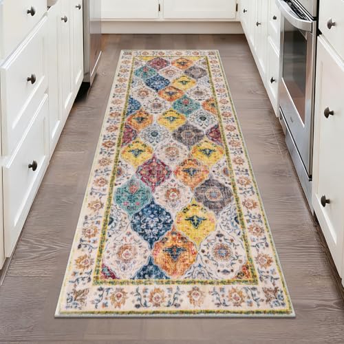HEBE Hallway Runner Rug 2'x5', Washable Non Slip Kitchen Rug Runner