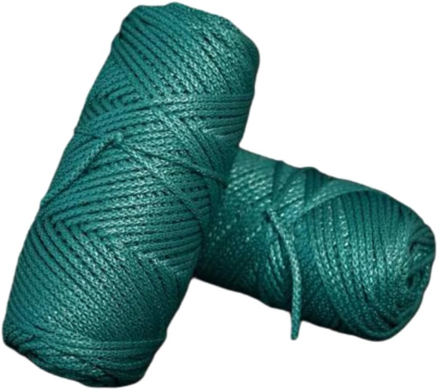 Jyoth Enterprises Shade Net Thread Roll, Green Color Agro Rope 3MM UV Protected 100 Mtrs (Pack of 2pcs)