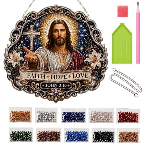 Cuadro de pared de diamantes con patrón artístico y gemas de imitación para el hogar