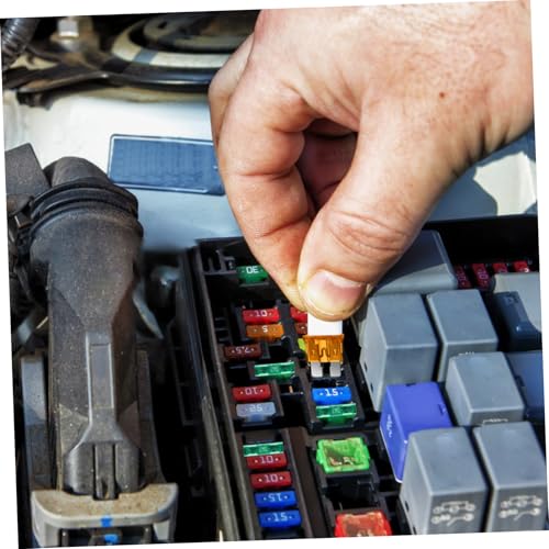 Kit de fusibles para automóvil, 1 set con probador y extractor de fusibles, estuche de almacenamiento portátil para autos, RV y camiones miniatura 6