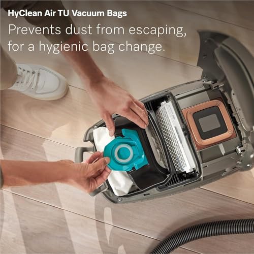 Image of Miele Guard L1 Bagged Canister Vacuum Cleaner with AirClean Filter, Electro Plus Floorhead, AllTeQ Universal Floorhead, LED Display Panel, in Nordic Blue /Space Grey with Performance Pack