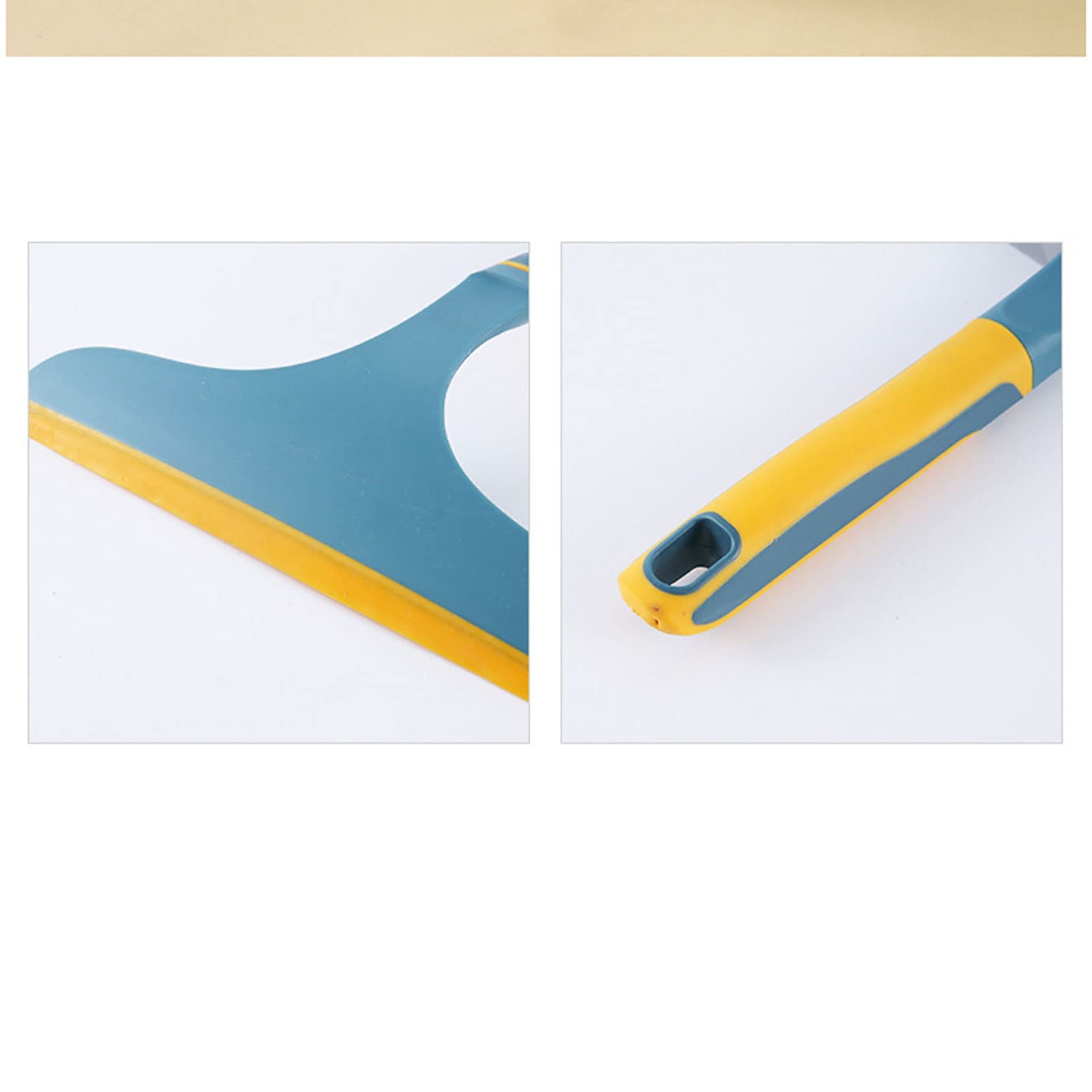 Rasquetas para Ducha, Limpiaparabrisas de Doble Cara for Ducha hogar y Coche, raspador Vidrio, Azul PP+TPR