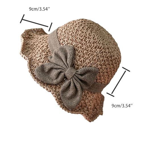 Sombrero de paja para mujer con lazo y ala ancha miniatura 3