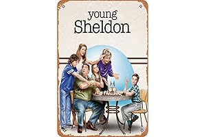 Young Sheldon Celebrity Poster TV Movie Metal Wall Tin Sign Retro Gift