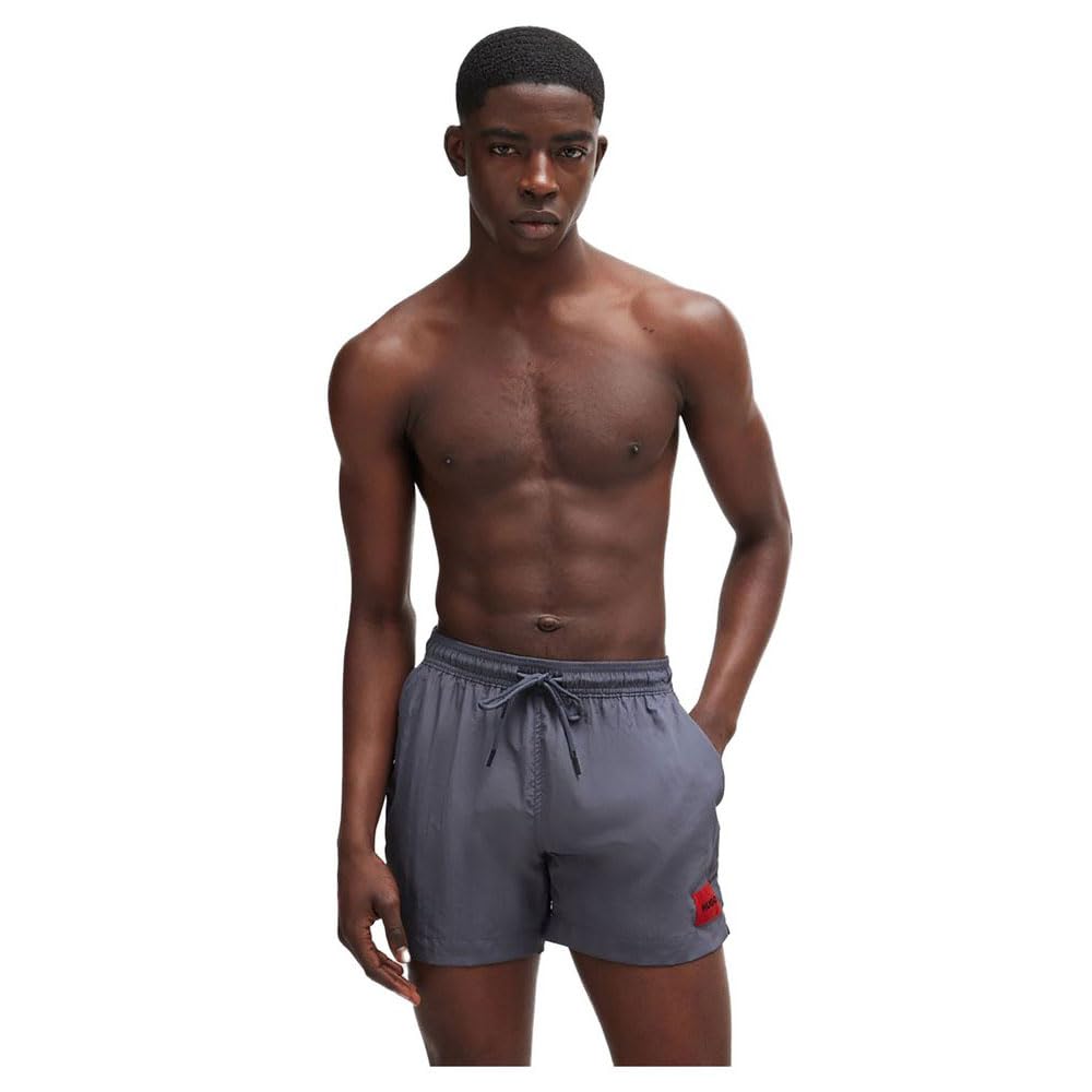HUGO Herren Badeshorts - Schwimmhose Aus 100% Polyamid